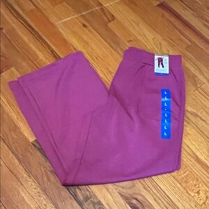 Mondetta Soft Wide Leg Pants in Burgundy